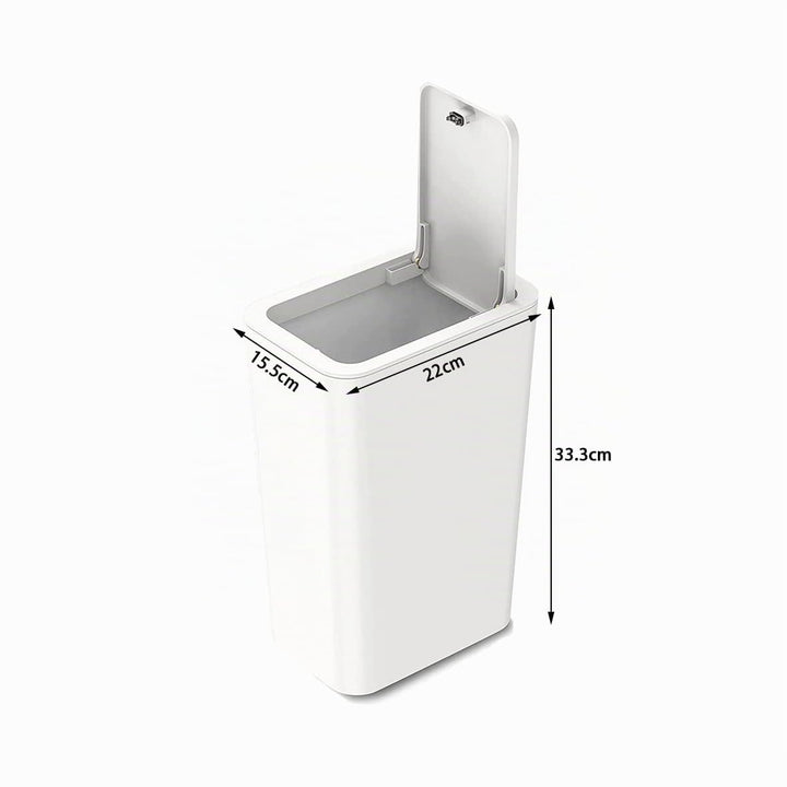 3 Stück 10 l Mülleimer mit Pop-Up-Deckel. Kleiner Mülleimer mit Deckel, Abfallkorb für Küche, Schlaf