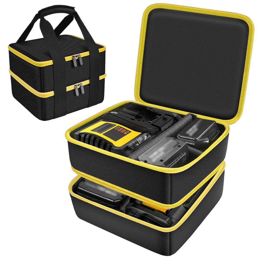 Werkzeugtasche Kompatibel Mit Dewalt/für Makita/für Waitley Akku Max Lithium-Ionen Akkus, Doppellagi