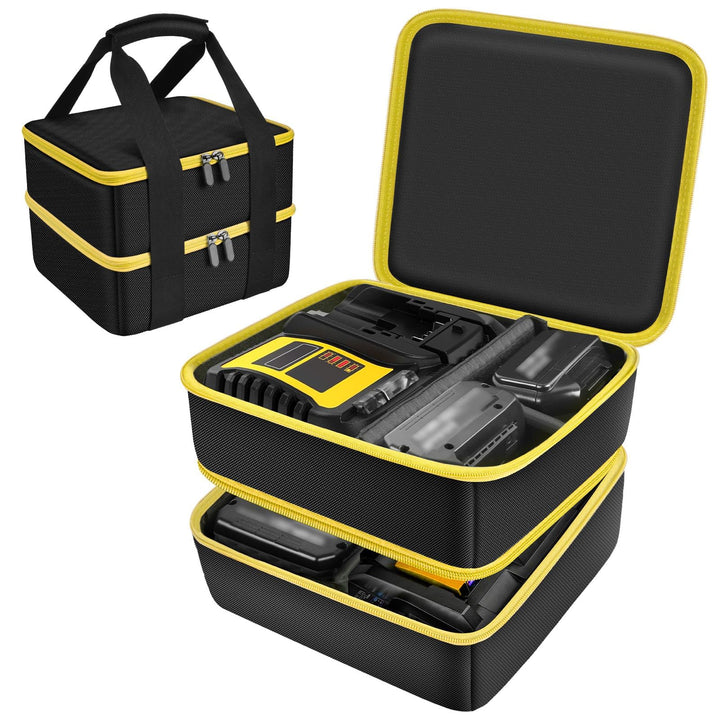 Werkzeugtasche Kompatibel Mit Dewalt/für Makita/für Waitley Akku Max Lithium-Ionen Akkus, Doppellagi