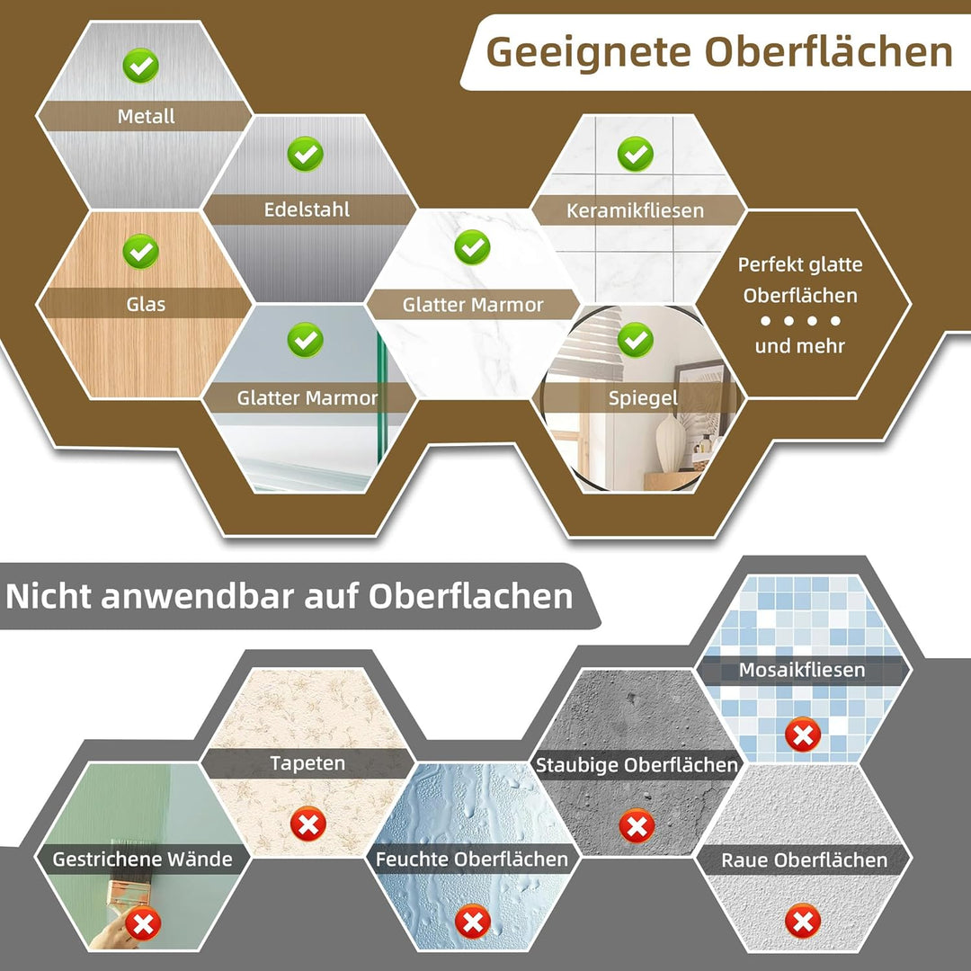 HNVNER Duschablage Ohne Bohren, Duschregal Saugnapf, 10 kg Tragfähigkeit, Abnehmbar, Mit Grosser Kap
