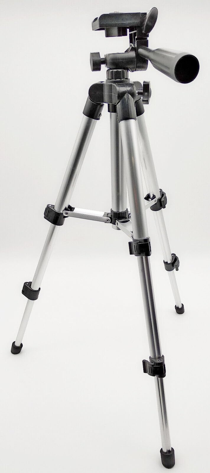 ALU Dreibein Stativ mit Wasserwaage, max 27-47cm Höhe, für Laser und Nivelliergeräte, Foto und Kamer