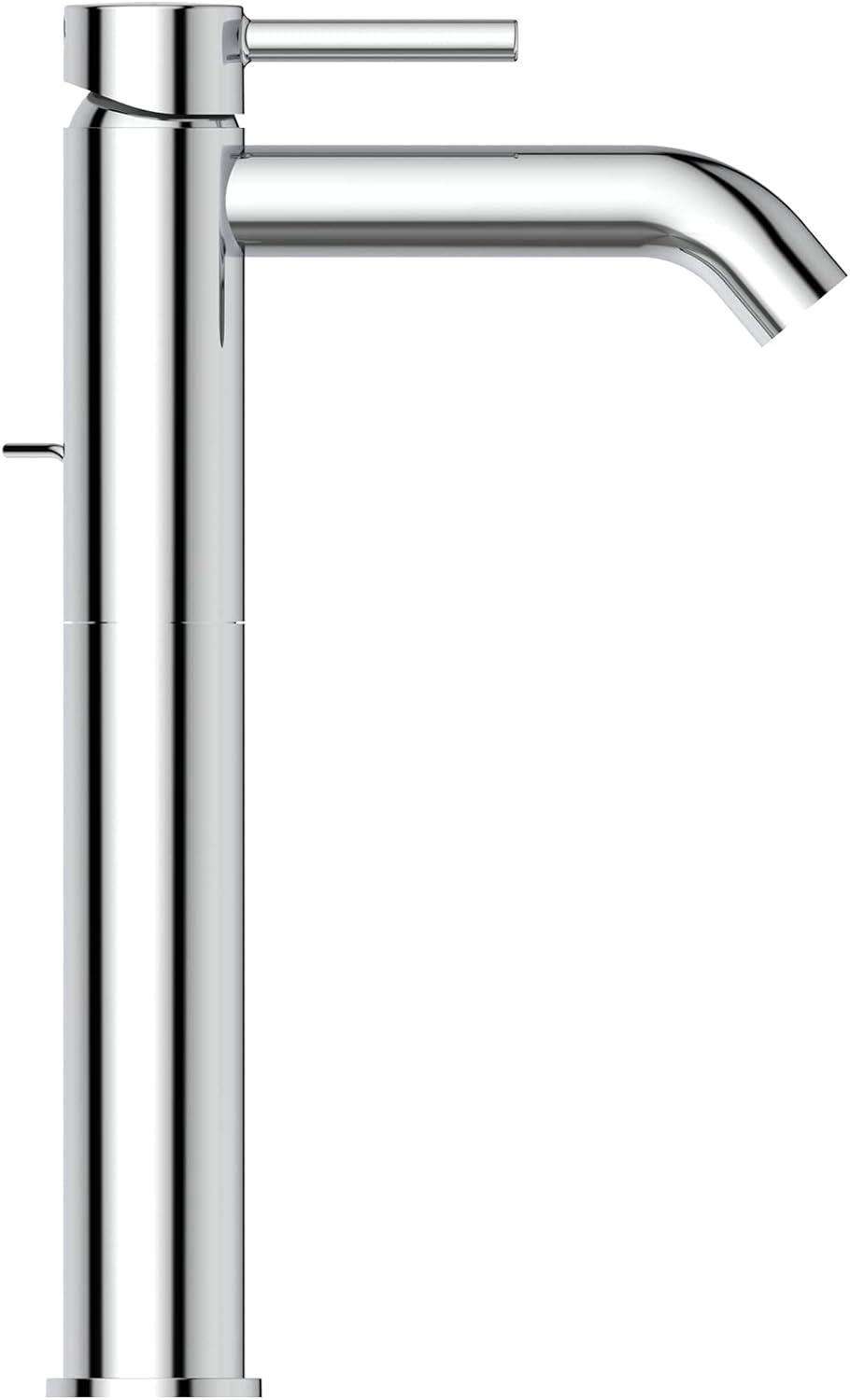 Ideal Standard BC194AA Ceraline Waschtischarmatur verlängerter Sockel mit Zugknopf-Ablaufgarnitur, C