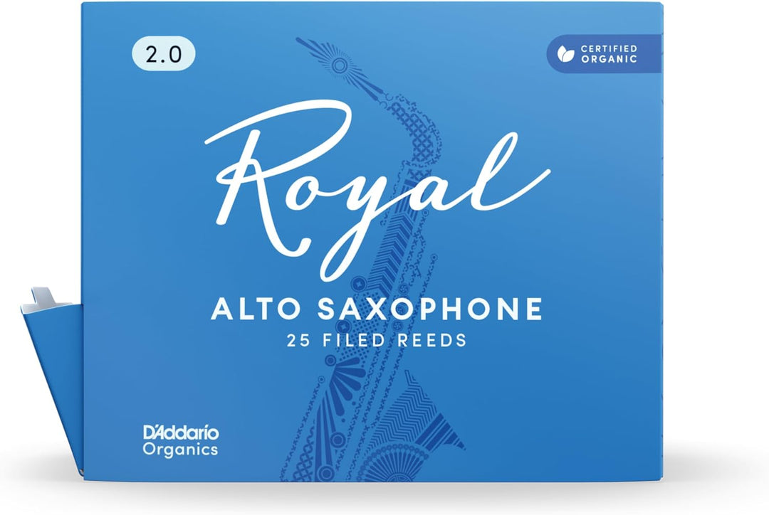 Royal by D'Addario Blätter für Altsaxophon, Stärke 2,0, 25 Stück Strength 2.0 25 Stück Single, Stren