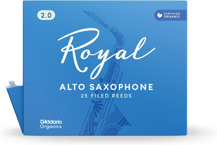 Royal by D'Addario Blätter für Altsaxophon, Stärke 2,0, 25 Stück Strength 2.0 25 Stück Single, Stren
