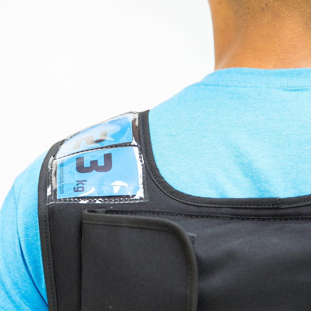 aerobis® Gewichtsweste 0-25kg beladbar | Eine Grösse und Unisex | Premium Qualität für Bodyweight Tr