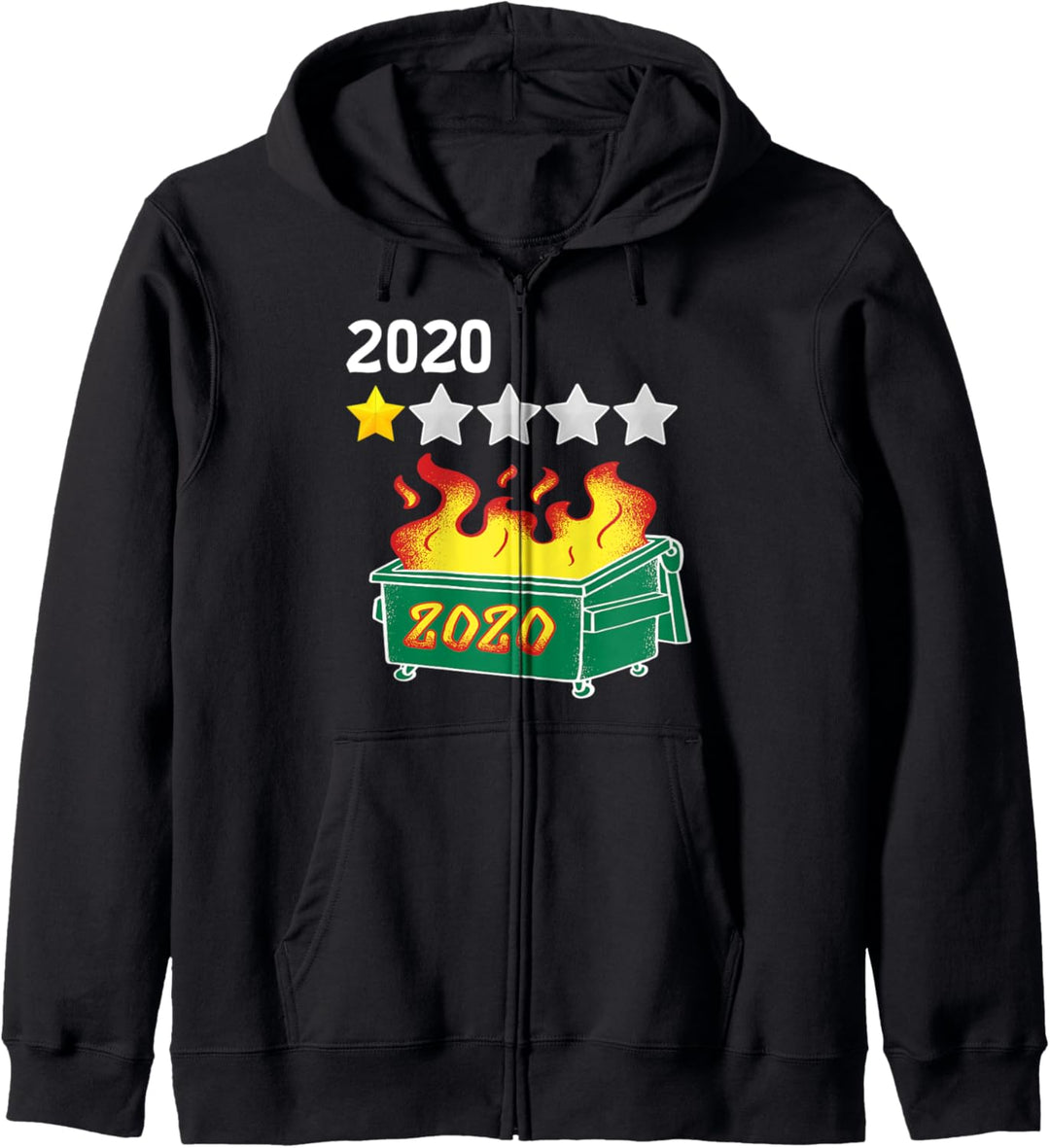 Funny Gift 2020 One Star Review DumpsterFire Kapuzenjacke