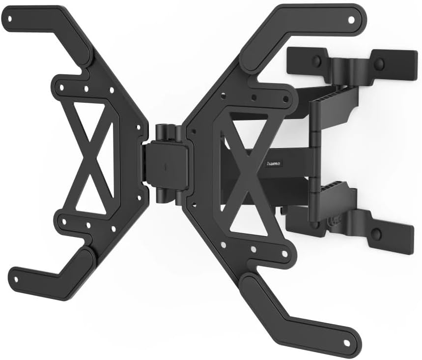 Hama TV Wandhalterung schwenkbar, neigbar, Slim (TV Wandhalterung 37-90 Zoll, VESA 100x100 bis VESA