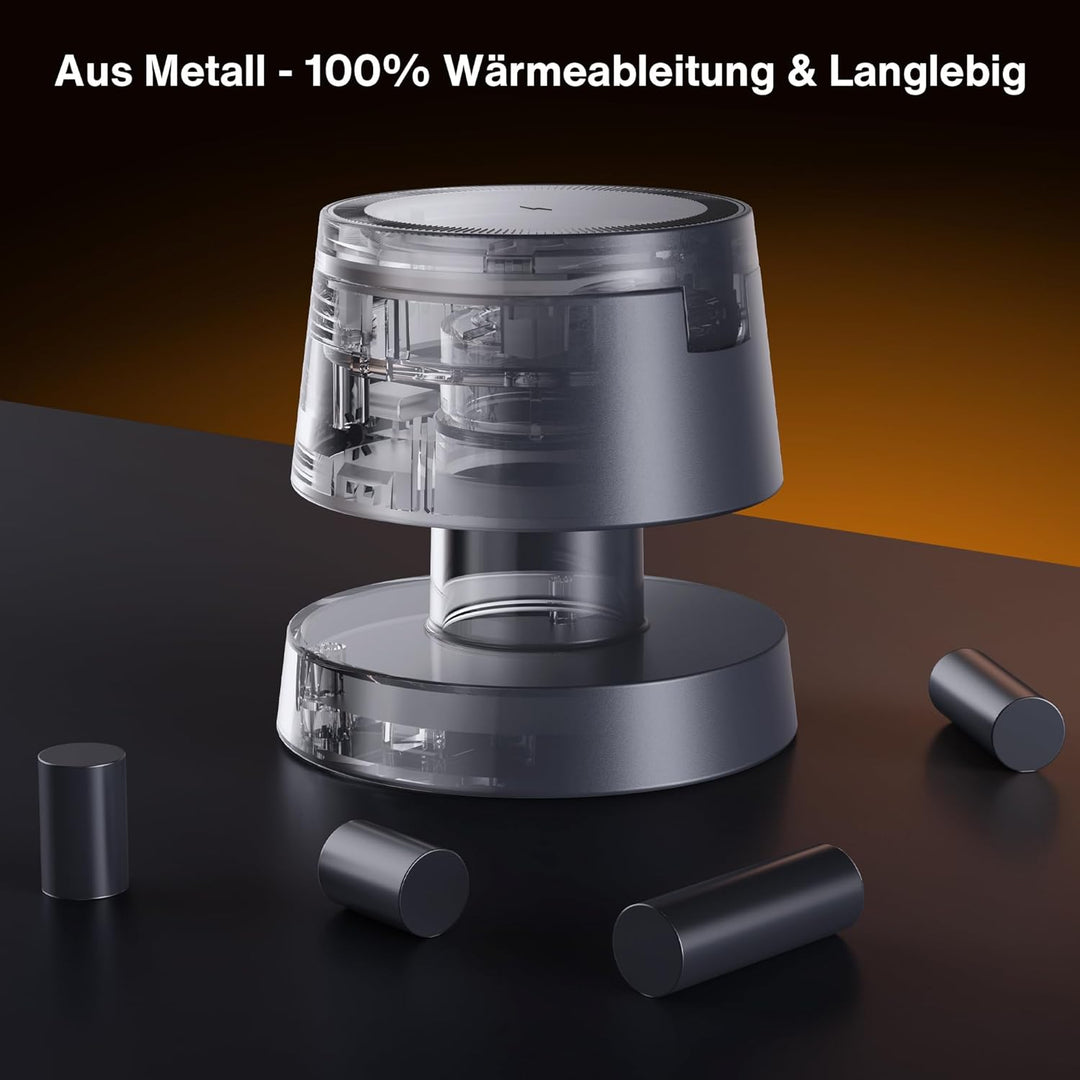 iVANKY 4-in-1-Wireless-Ladegerät für iPhone 17 Ladestation mit Nachtlicht, 15W 3-in-1-Reiseständer f