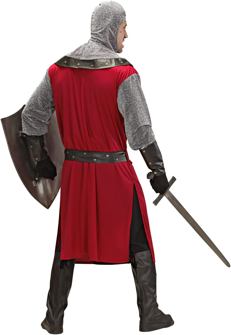 "DARK AGE KNIGHT" (long coat, belt, armbands, helmet, boot covers) - (M), M