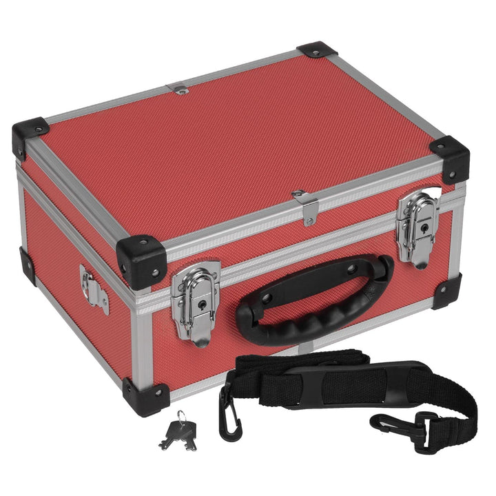 anndora Werkzeugkoffer 70106 Aluminium Rahmen Koffer - Werkzeugkiste 32,5 x 25,5 x 17,5 cm mit Neopr