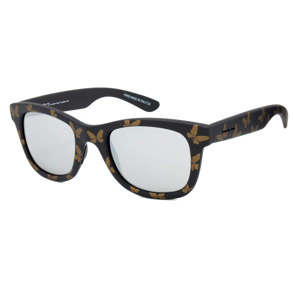 Italia Independent Damen 0090T-FLW-071 Sonnenbrille, Mehrfarbig (Negro/Marrón), 50