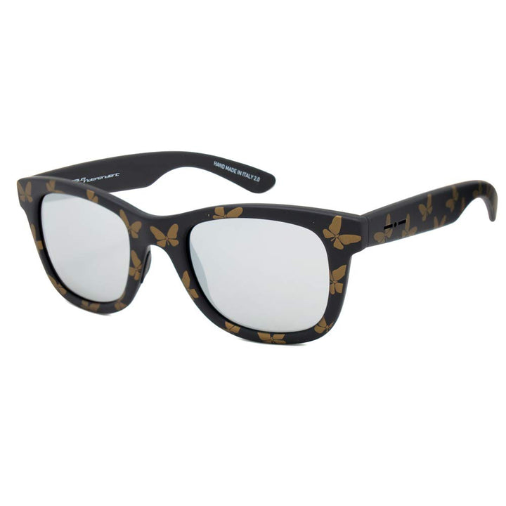 Italia Independent Damen 0090T-FLW-071 Sonnenbrille, Mehrfarbig (Negro/Marrón), 50
