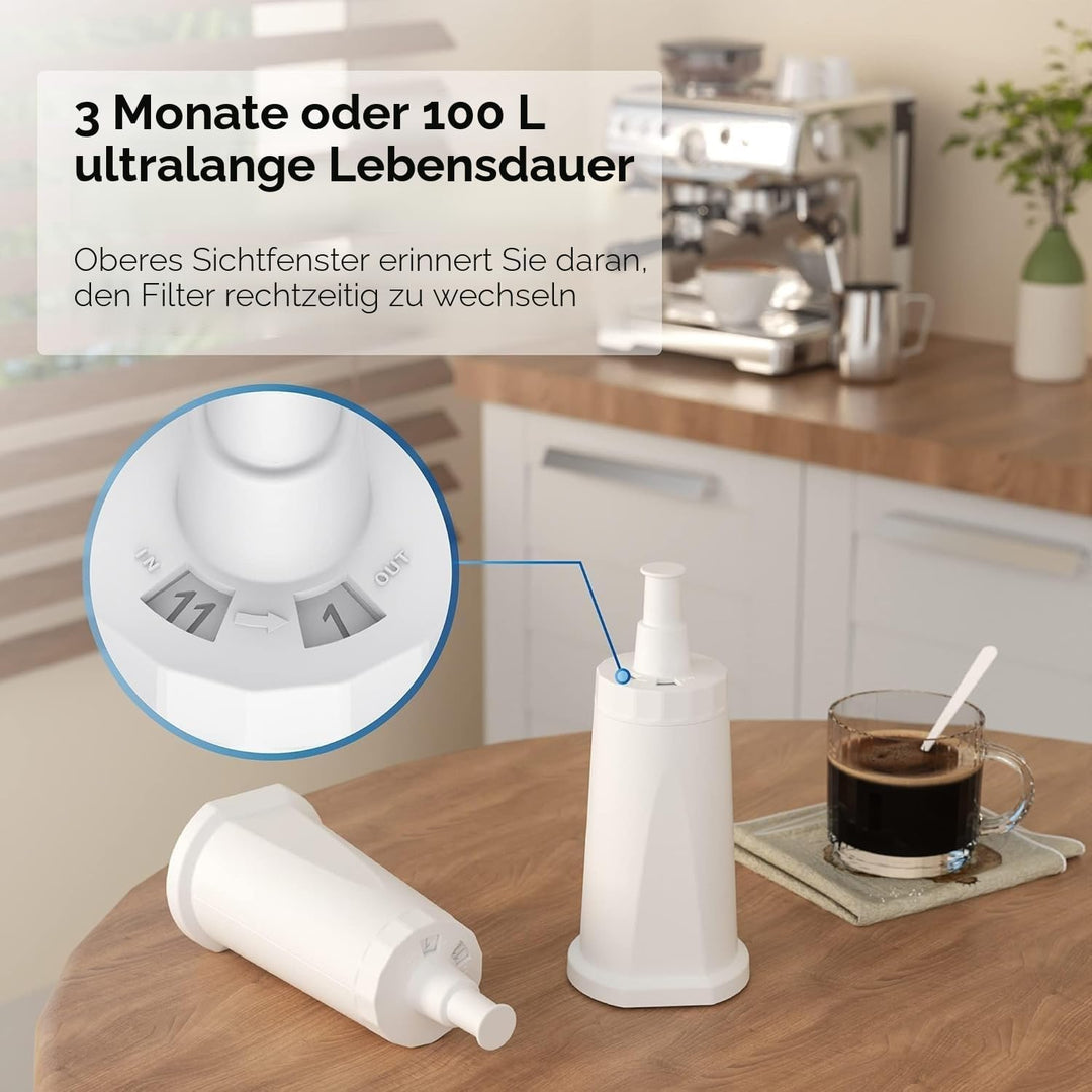 Waterdrop Filter, Ersatz für Sage® Barista Express Pro Wasserfilter, BES008 Filter, SES008/SES810/SE