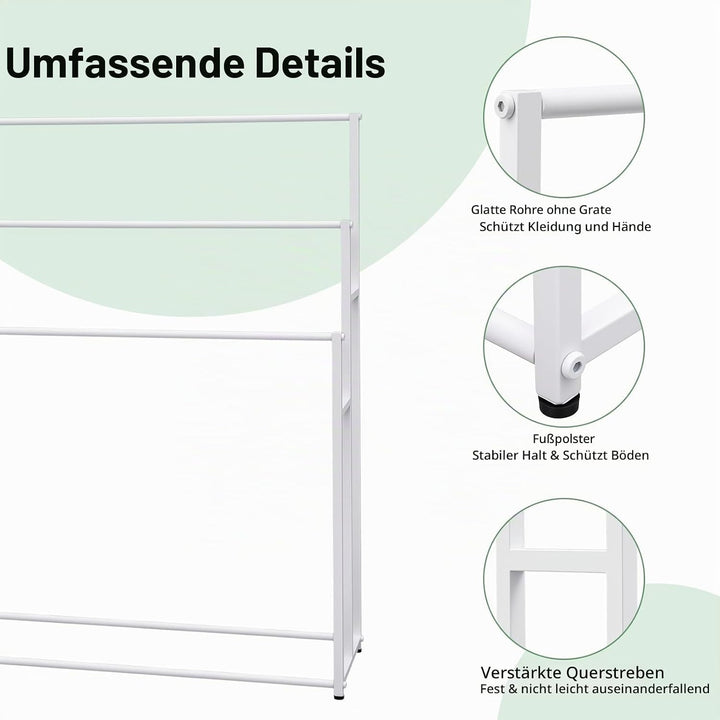 Handtuchhalter Stehend 3 stöckiger Freistehender Handtuchhalter Grosser freistehender 3-Stöckiger Bo
