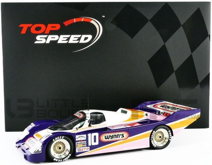 TOP SPEED TS0333 Miniaturauto aus der Kollektion, Violett/Weiss/Orange