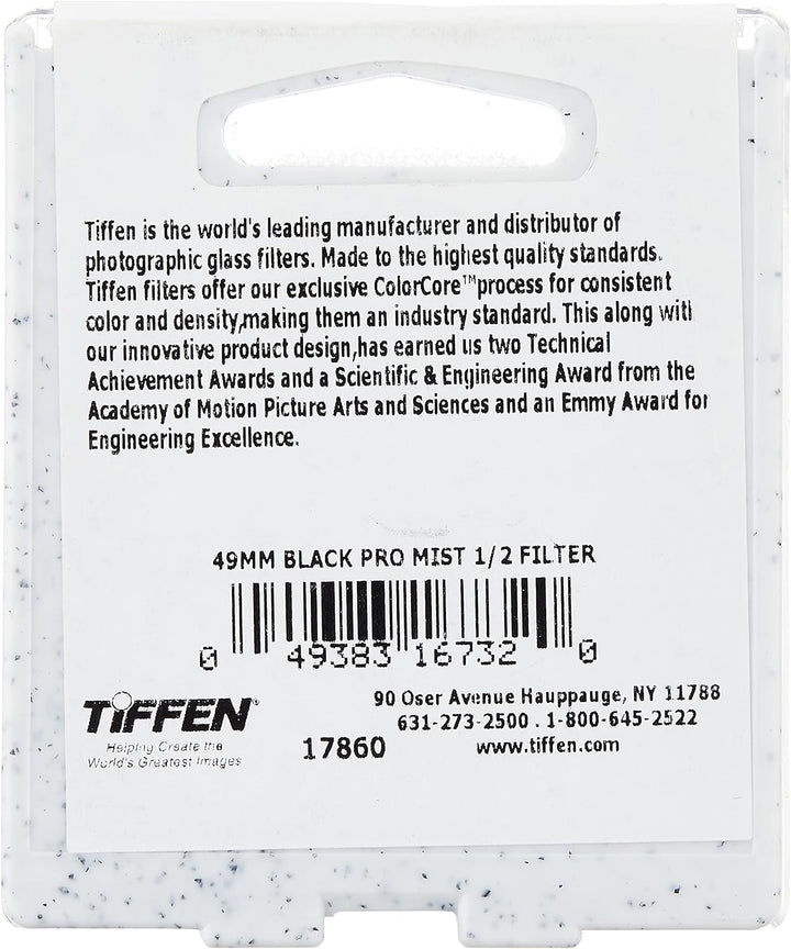 Tiffen Filter 49MM Black PRO-Mist 1/4 Filter & Filter 49MM Black PRO-Mist 1/2 Filter 49mm Bundle mit