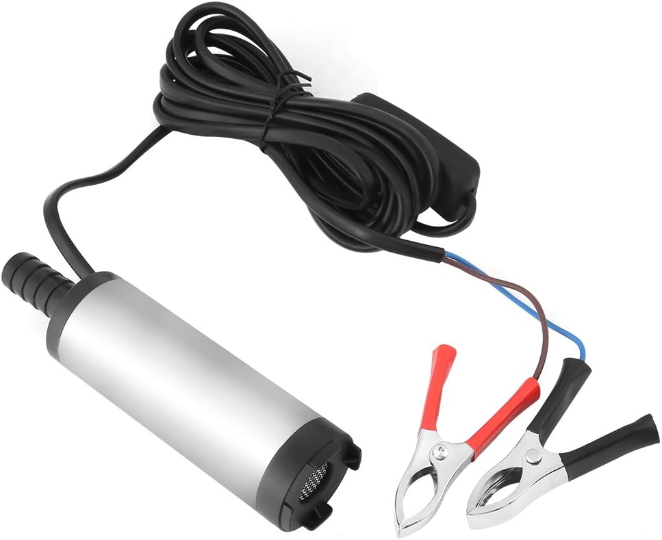 Edelstahl-Wasserpumpe, 12 V, 3,8 cm, 8500 U/m, elektrische Dieselpumpe, Tauchpumpe für Wasser-Kerosi