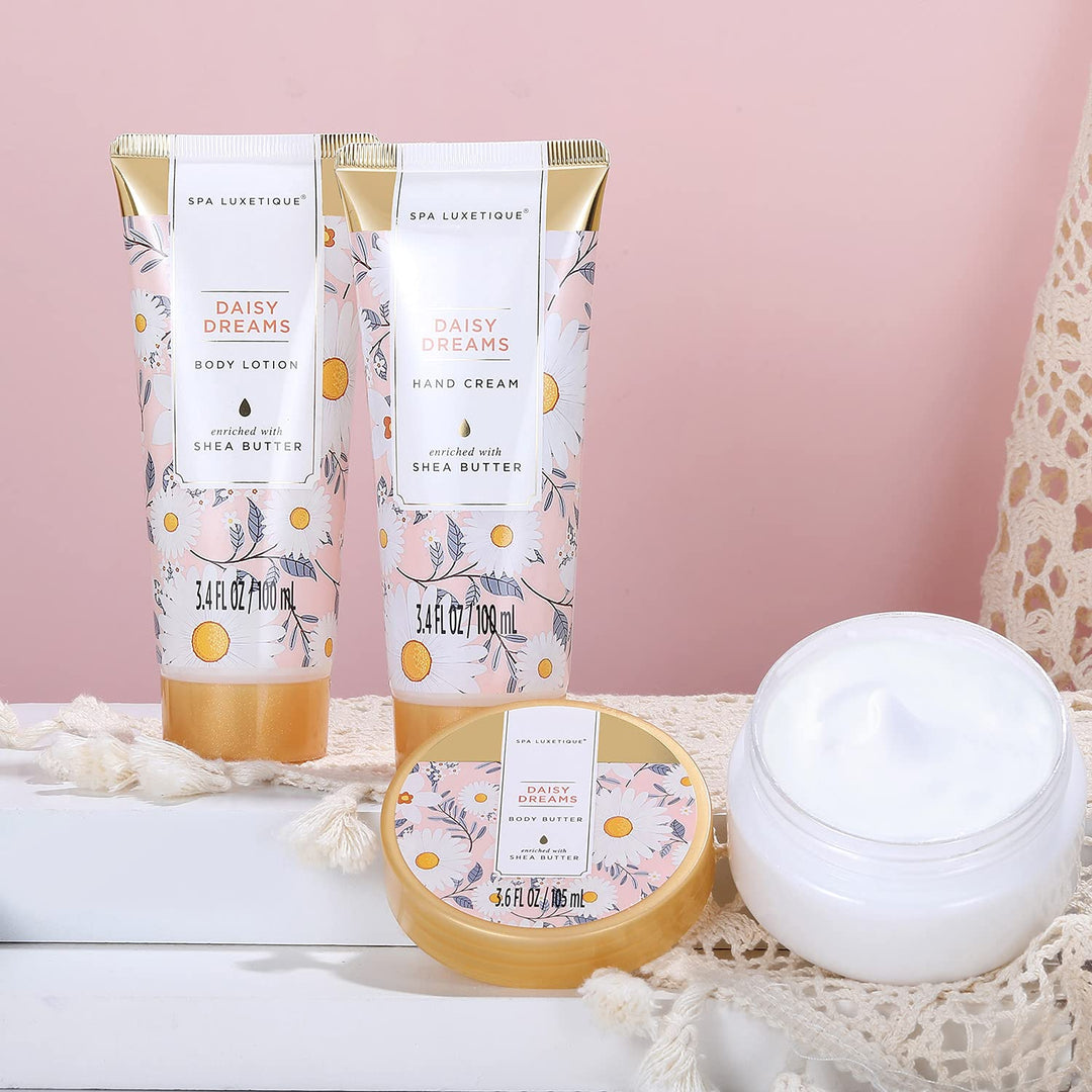 SPA LUXETIQUE Beauty Set für Frauen-Bade Geschenkset 15tlg Geburtstagsgeschenk mit Duschgel,Geräumig