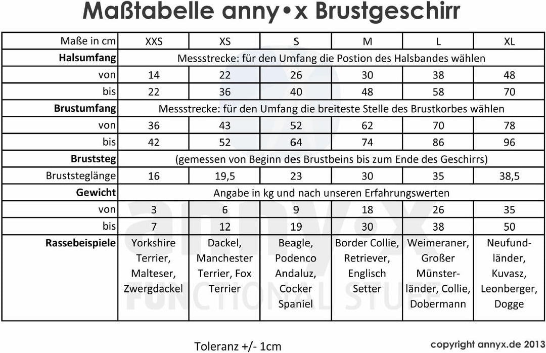anny-x Hunde Brustgeschirr Fun (L, oliv / orange)