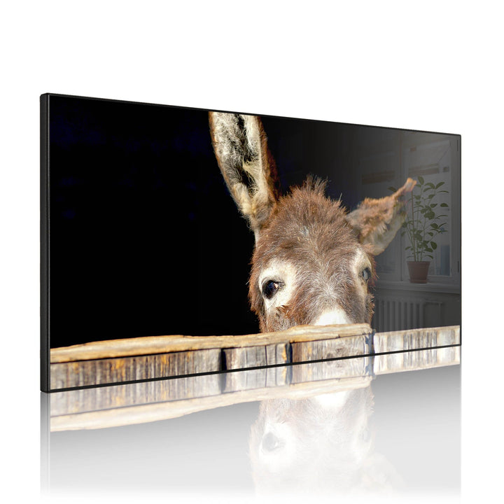 banjado Magnettafel schwarz 78 x 37cm / Magnetwand Metall/Magnetpinnwand als Memoboard/Pinnwand Magn