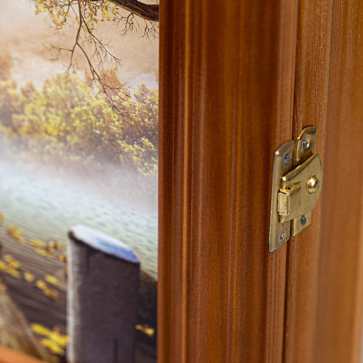 Schlüsselkasten aus Holz Hängeschrank mit Schlüsselbrett Wandorganizer für Schlüsselaufbewahrung Sch