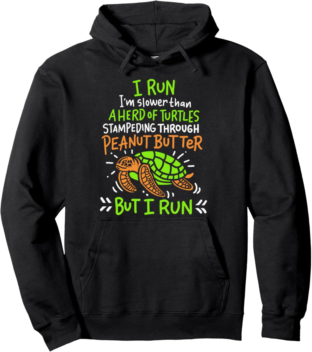 Running Turtle Marathon Pullover Hoodie