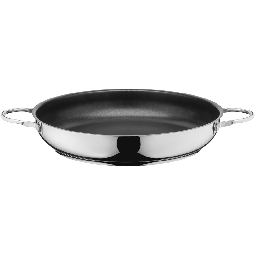 Silit Calabria Brat-/ Servierpfanne 32 cm Induktion, Edelstahl beschichtet, Edelstahlgriff, backofen