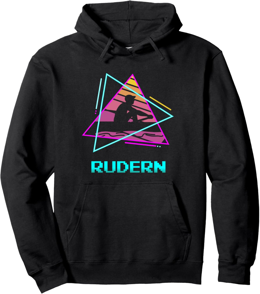 Retro Vintage Classic Rudern Ruderer Pullover Hoodie