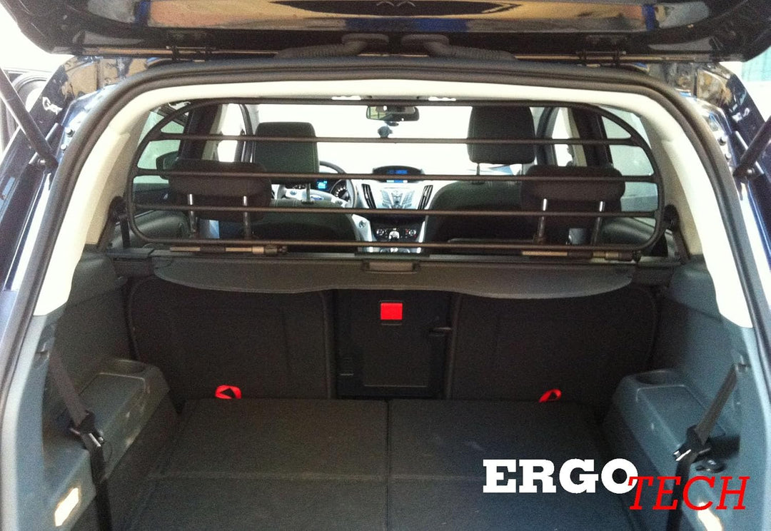 ERGOTECH Trenngitter Hundegitter für Ford Grand C-Max (2010-2019) RDA65HBG-L, für Hunde und Gepäck