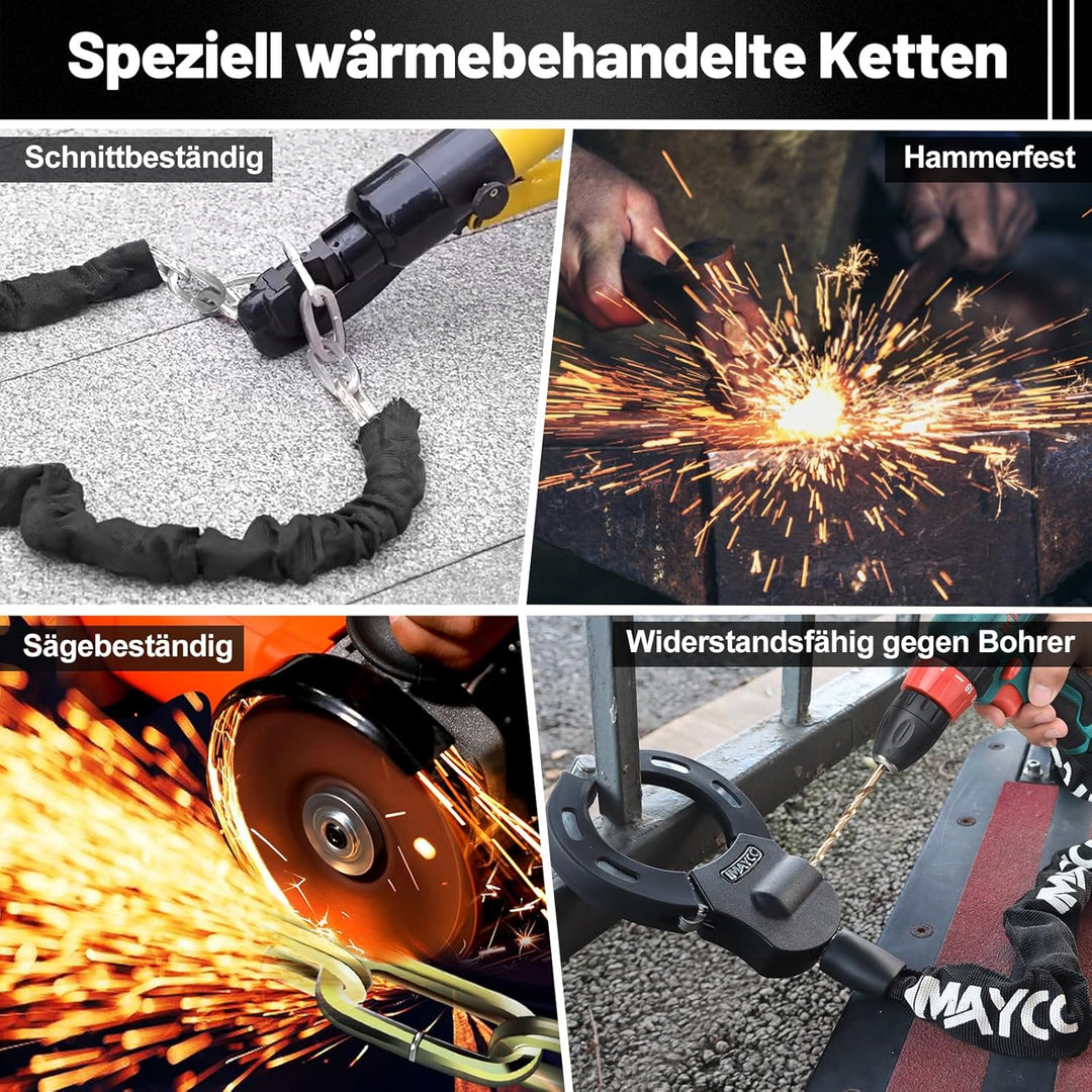 IMAYCC E Scooter Schloss, Schloss für E Scooter, Diebstahlschutz Handschellenschloss, Hohe Sicherhei