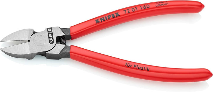 Knipex Seitenschneider für Kunststoff mit Kunststoff überzogen 160 mm (SB-Karte/Blister) 72 01 160 S