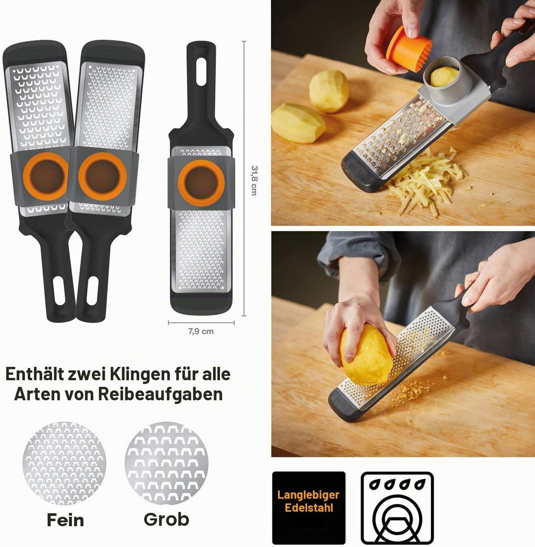 Fiskars Handreiben-Set, 2-teilig., Grob und Fein, Metall/Kunststoff, Functional Form, 1014413, Handr