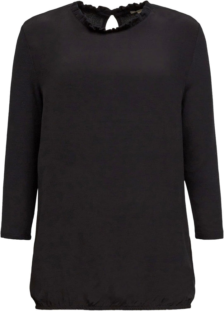 ESPRIT Damen T-Shirt 120ee1k322 XS 001/Black, XS 001/Black