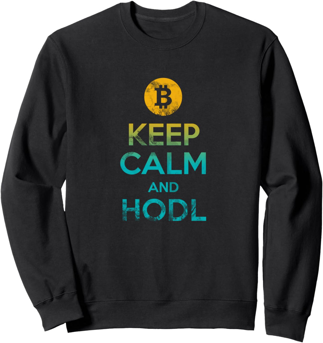 Bitcoin & Cryptos: Keep Calm and HODL Sweatshirt