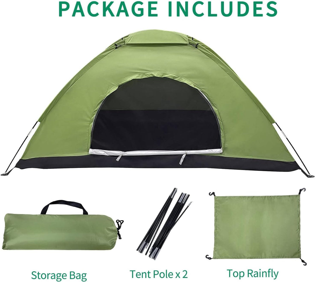 Zelt 2 Personen Wasserdicht, Ultraleicht Camping Zelt Kleines Packmass, Einfaches Einrichten 2 Mann