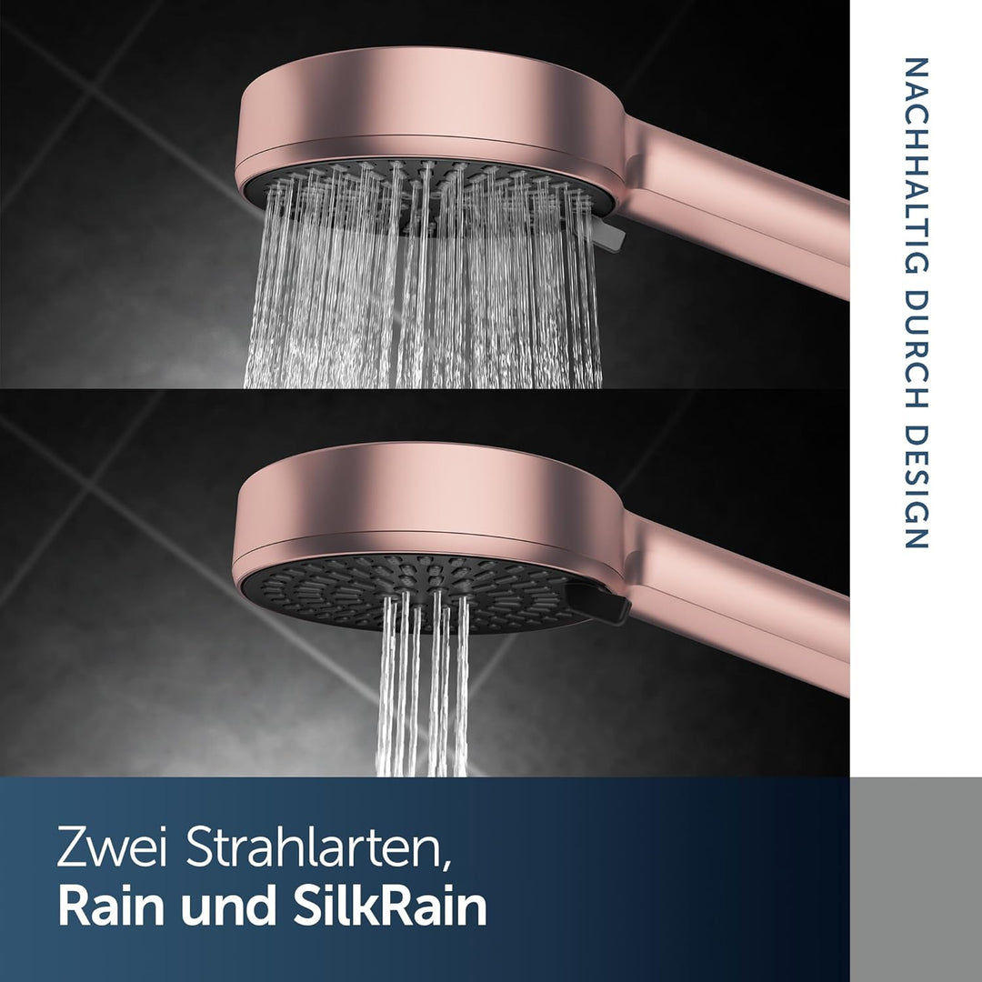 Ideal Standard Idealrain Alu+ 2-Funktionshandbrause, mit zwei Strahlarten (SilkRain und Rain) per Dr