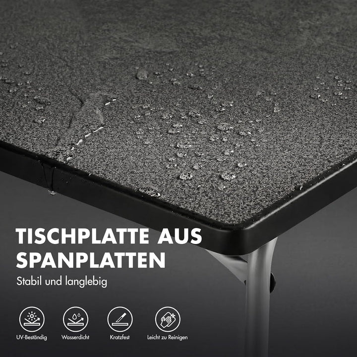 Westfield Outdoors Viper 80 Campingtisch, höhenverstellbarer Gartentisch, 80 x 60 cm Tischplatte für