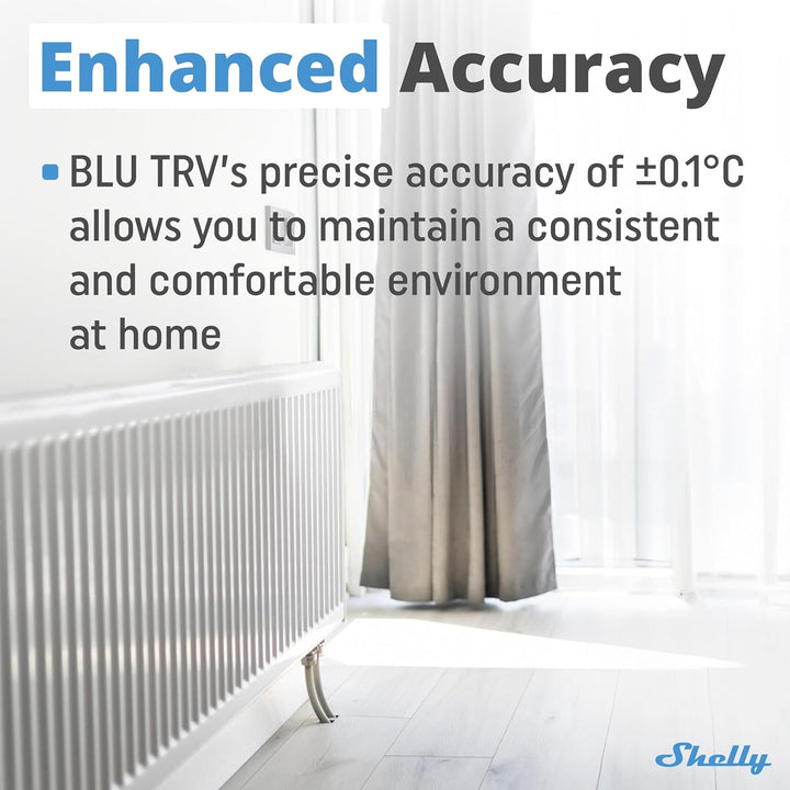 Shelly Blu TRV & Shelly Blu Gateway Gen3 - Thermostatisches Heizkörperventil, Bluetooth-Drehventil m
