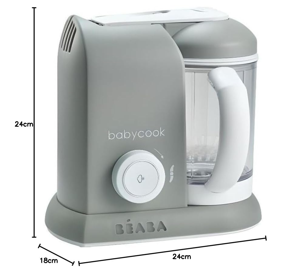BÉABA - Babycook Solo - 4 in 1 Babynahrungszubereiter - Schonender Dampfgarer - Schnelles Dampfgaren