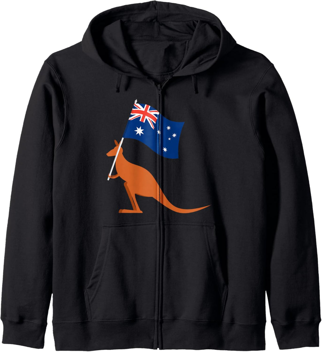 Australian Kangaroo with Australia Flag - Aussie Souvenir Kapuzenjacke