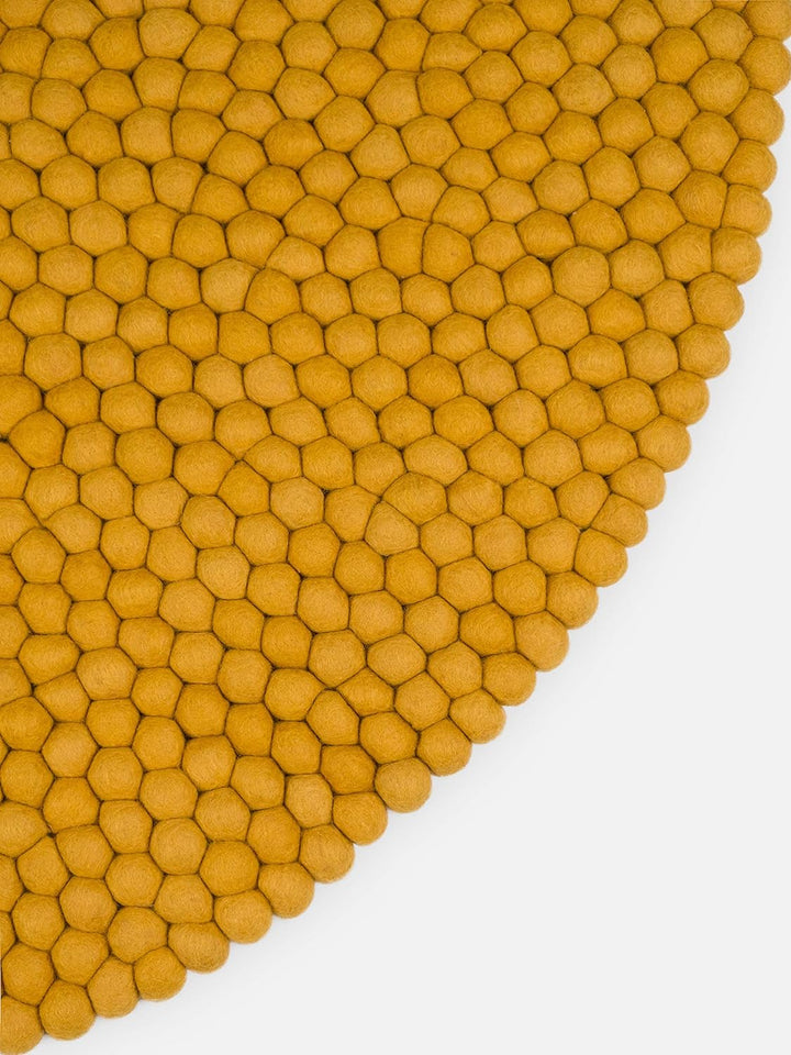 myfelt Klara Filzkugelteppich — Ø 70 cm, ideal für Schlaf-, Wohn-, Kinderzimmer, Flur & Bad 70cm Ø G