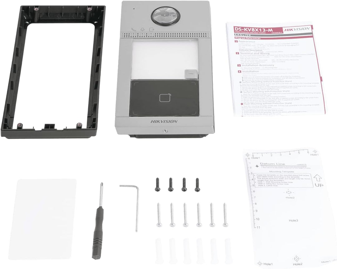 Hikvision DS-KV8113-WME1(C) Einfamilien-WLAN/IP-Aussenstation aus Metall für den eigenständigen Betr