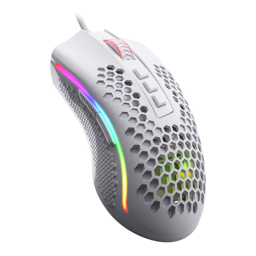 Redragon M808 Storm Leichtgewicht RGB Gaming Maus, 85g Ultraleichte Waben Design - 12.400 DPI Optisc