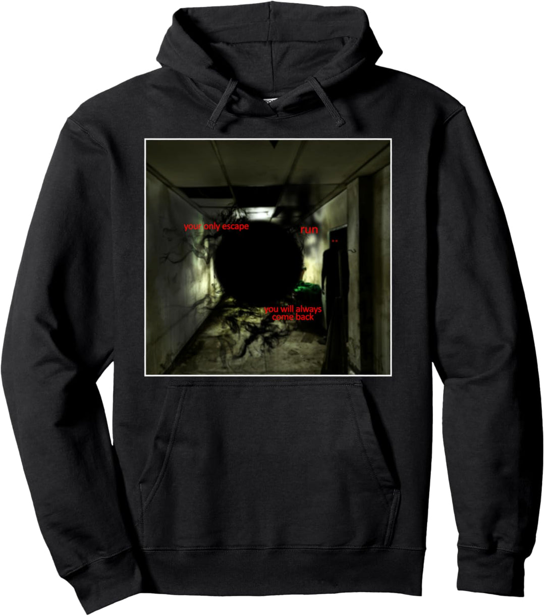 Weirdcore Aesthetic Oddcore Your Only Escape Alternative Alt Pullover Hoodie