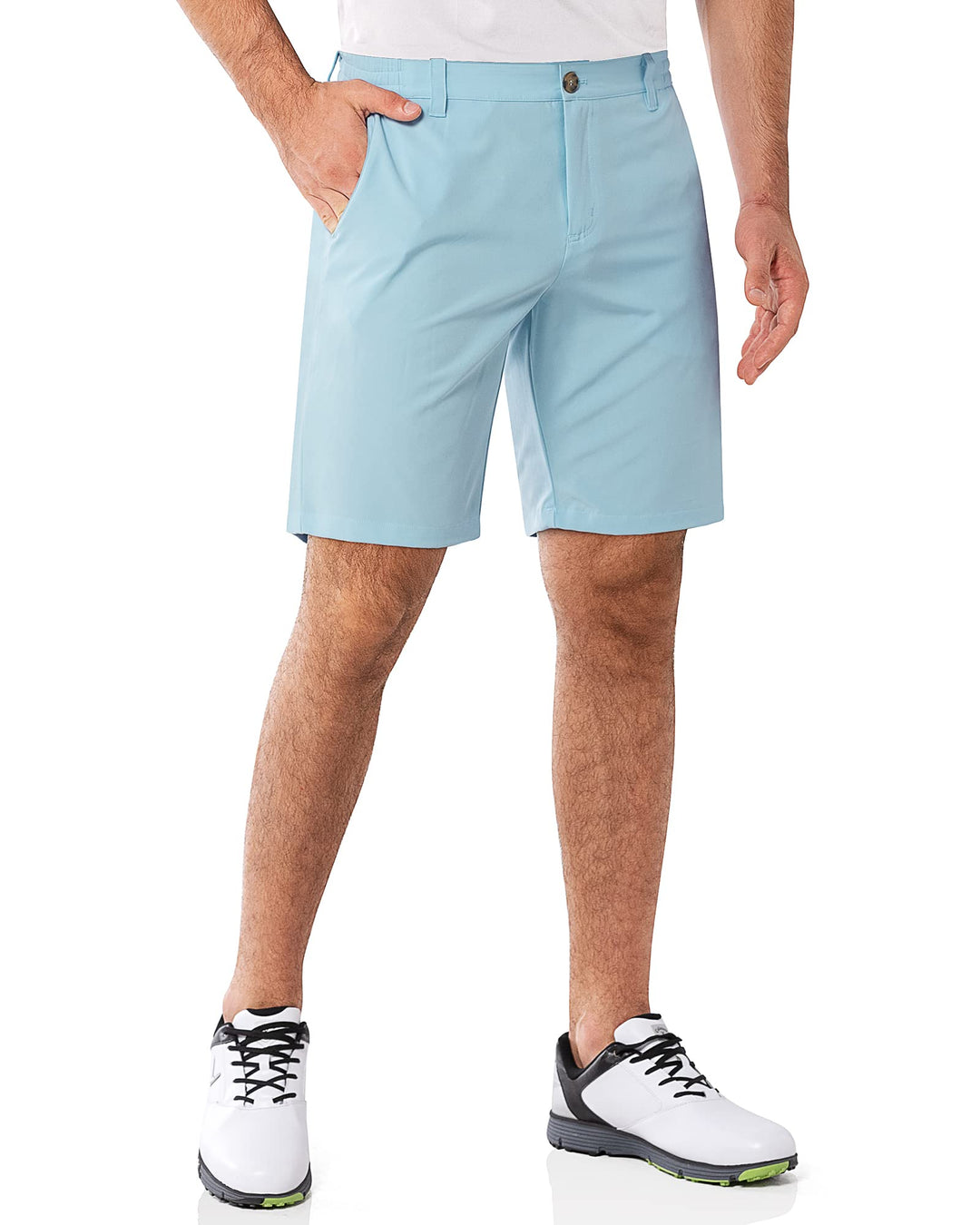 33,000ft Herren Golf Shorts Stretch Bermuda Shorts UPF 50+ Leichte Kurze Golfhose Chino Shorts Summe