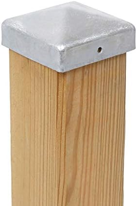 15 x Pfostenkappe Pyramide 91 x 91 mm – Feuerverzinkter Stahl, wetterfest – für Holzpfosten 90 x 90