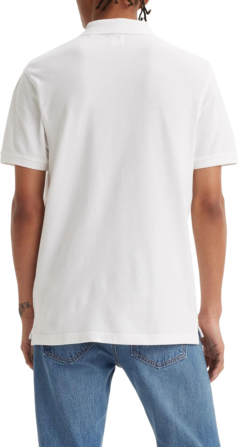 Levi's Herren Housemark Polo Chesthit Logo T-Shirt XL Weiss (White +), XL Weiss (White +)