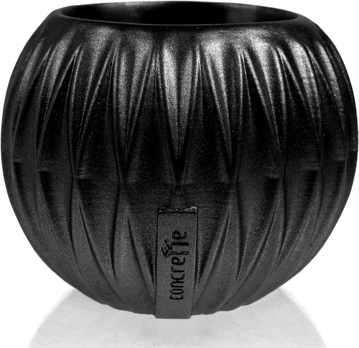 CONCRETTE Blumentopf Blumenkübel Zement-Pflanzkübel Übertopf aus Beton Bauble Optic Ø 7,6 cm | 17 Fa