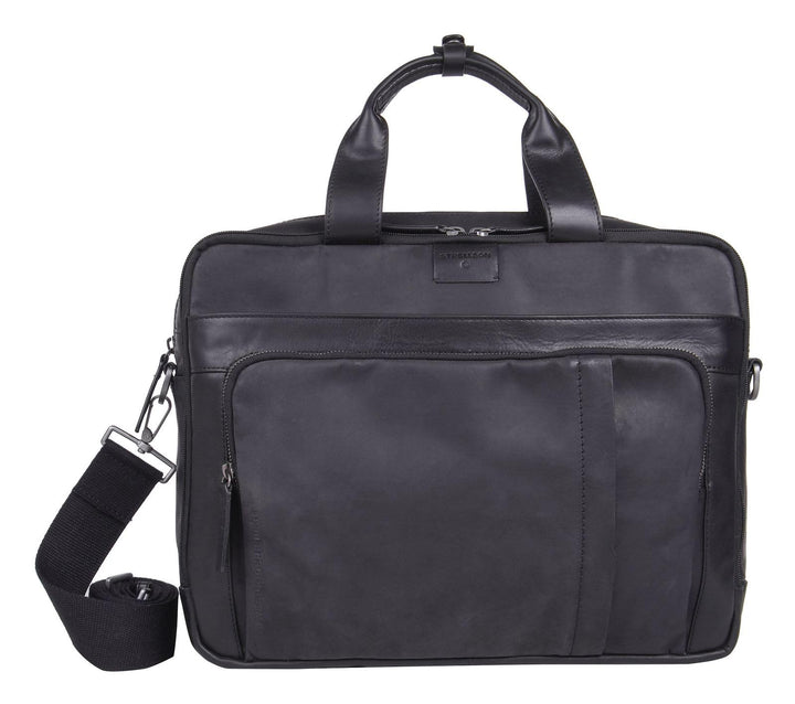 Strellson - brick lane charles briefbag mhz Dunkelbraun 39X30X11 Farbe:schwarz / Material:polyester,