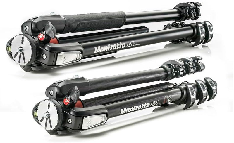 Manfrotto MT055XPRO3 055 Aluminium Stativ (Inkl. 3 Segmenten), schwarz Tripod Single, Tripod Single